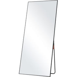 Vevor - Miroir pleine longueur, 1800x785 mm, grand miroir de sol rectangulaire suspendre incliner verre trempe avec support, cadre alliage