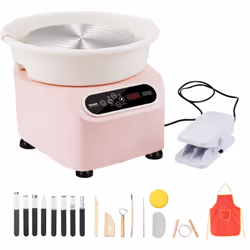 Caractéristiques & Détails Stabilité super douce : notre machine à tour de poterie est dotée d'un moteur avancé à entraînemen ...