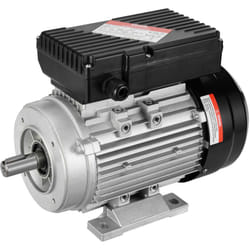 Moteur electrique 0,75 kW moteur de compresseur deair monophase, 1400 tr/min, ca 220-240 v, 5,45 a, cadre 80, B34, arbre a clavette 19 mm, rotation