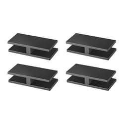 Pinces à Verre Rectangulaires -VEVOR-4 pcs-Pince de Montage de Verre en Acier Inoxydable 304-pour Balcon Jardin Piscine Escalier