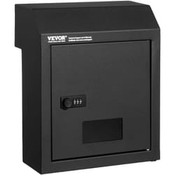Vevor - Boite aux Lettres Encastrable Porte, 305x155x360 mm, Boite de Depot de Courrier Travers la Porte, 43 mm, Acier Robuste, Verrouillage a Code