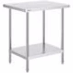 Table de Travail Acier Inoxydable-VEVOR-Meuble de Rangement des Aliments-Charge 3175 kg-61x762x864 cm-3 Réglables-Cuisine-Arg ...