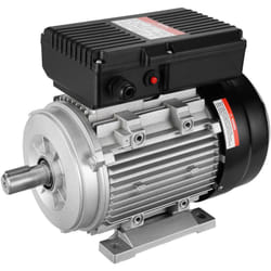 Moteur electrique 1,1 kW moteur de compresseur deair monophase, 2800 tr/min, ca 220-240 v, 7,1 a, cadre 90S, B3, arbre a clavette 24 mm, rotation