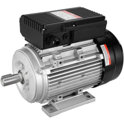 Moteur electrique 1,5 kW moteur de compresseur deair monophase, 1400 tr/min, ca 220-240 v, 9,85 a, cadre 90L, B3, arbre a clavette 24 mm, rotation