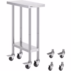 Caractéristiques & Détails Acier inoxydable de haute qualité : cette table de travail, mesurant 24 x 12 x 38 pouces / 610 x 3 ...