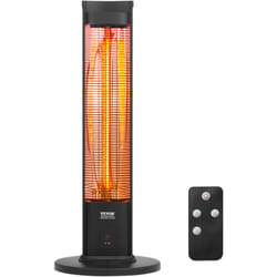Vevor - Chauffage exterieur terrasse, 2000 w, radiateur infrarouge electrique telecommande, 3 vitesses, minuterie, protection anti-renversement, pour