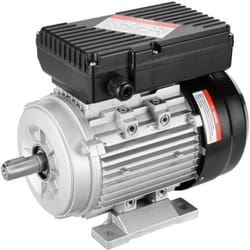 Moteur electrique 0,55 kW moteur de compresseur deair monophase, 1400 tr/min, ca 220-240 v, 4,5 a, cadre 80, B3, arbre a clavette 19 mm, rotation