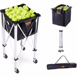 Caractéristiques & Détails Conception légère et portable : ce chariot de tennis portable facilite les déplacements entre les  ...