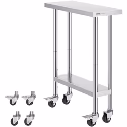Caractéristiques & Détails Acier inoxydable de haute qualité : cette table de travail, mesurant 30 x 12 x 38 pouces / 762 x 3 ...