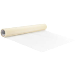 Film de protection de tapis, 614 mm x 30,48 m, protecteur de sol et de surface avec dos auto-adhesif, rouleau de film protection adhesif polyethylene