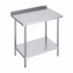 Table de Travail Cuisine Acier Inoxydable-VEVOR-Table de Préparation-61x914x914 cm-pour Cuisine Restaurant Bar Hôtel Maison