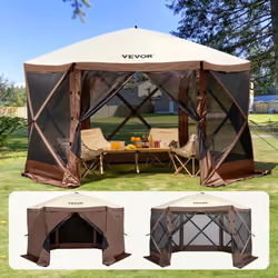 Caractéristiques & Détails Tente d'écran de tonnelle de camping de 3,51 x 3,51 m : notre tente de tonnelle de camping est dot ...