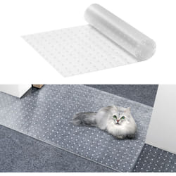 Film de protection de tapis pour animaux de compagnie, 38 cm x 1,1 m, protecteur antiderapant contre rayures de chat pvc, facile a couper, protection