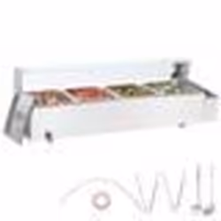 Chauffe-Plat Buffet à 4 Bacs de 76 L-VEVOR-1500 W-Buffet Chauffant en Inox-pour Réchauffer Aliments Restauration Soirée Fête