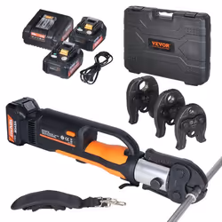 Pince à Sertir-VEVOR-Pince à Sertir Professionnelle-avec Mâchoires M15 M22 M28 Chargeur Rapide et Étui de Transport