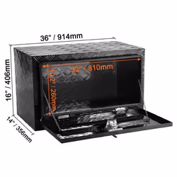 Boîte à Outils pour Camion 914x35.6x406 cm-VEVOR-Caisse de Stockage en Aluminium-pour Remorque Pick-up Fourgonnette