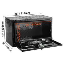 Boîte à Outils pour Camion 914x35.6x406 cm-VEVOR-Caisse de Stockage en Aluminium-pour Remorque Pick-up Fourgonnette