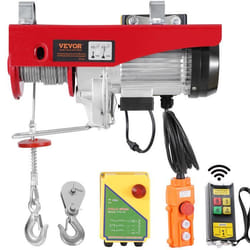 Palan Électrique-VEVOR-Charge Double Câble 1000 kg-Télécommande Filaire 42 m et Sans Fil 100 m-pour Garage Entrepôt Usine