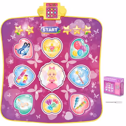 Tapis de Danse pour Enfants 3 Ans et Plus-VEVOR-3 Modes Volume Réglable Musique Intégrée 8 Niveaux de Défi