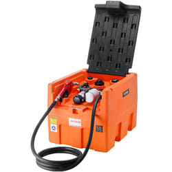 Reservoir Diesel Portable, 182 l, Cuve de Ravitaillement Carburant, Pompe de Transfert 12 v, 40 L/min, Tuyau 4 m, Buse Ravitaillement Auto, pour