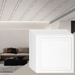 Dalles de Plafond-VEVOR-503 x 503 x 985 mm-Dalles de Plafond Suspendues-Revêtement de Plafond pour Décoration de Maison