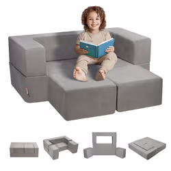 Fauteuil pour Enfants Pliable-VEVOR-Éponge 25D Haute Densité Souple et Confortable-Meuble de Salle de Jeux pour Sommeil
