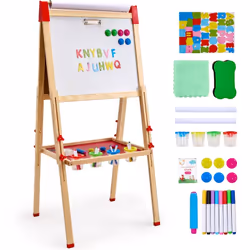Caractéristiques & Détails Explorez plusieurs modes créatifs : Ce chevalet d'art pour enfants est synonyme de polyvalence ! I ...