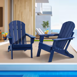 Caractéristiques & Détails Conception pliable : Cette chaise Adirondack en plastique se plie pour un rangement et un transpor ...