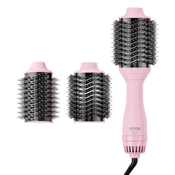 Brosse Soufflante Sèche-cheveux Ionique Tête 65 mm 75 mm-VEVOR-  Brosse de Coiffage à Air Chaud 4 Températures pour Lisser Sécher