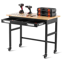 Établi de 1220 mm-VEVOR-Table de Travail avec Tiroir Coulissant et Roulettes-Charge 680 kg-pour Garage Atelier Bureau et Maison