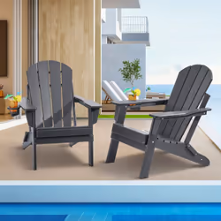 Caractéristiques & Détails Conception pliable : Cette chaise Adirondack en plastique se plie pour un rangement et un transpor ...