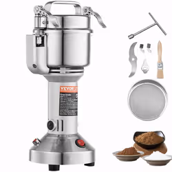 Moulin à Café Épices Électrique-VEVOR-150 g 850 W-Broyeur à Grains Commercial-Haute Vitesse-Acier Inoxydable
