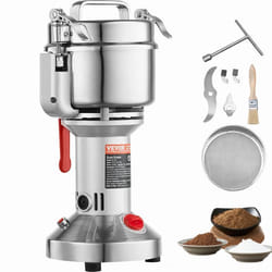 Moulin à Café Épices Électrique 550g - VEVOR - 2000W - Lame à 3 Couches Minuterie Protecteur de Surcharge - Céréales Herbes Noix