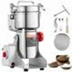 Moulin à Café Épices Électrique 500g-VEVOR-2000W-Type Oscillant Lame à 3Couches Minuterie Protecteur de Surcharge-Céréales