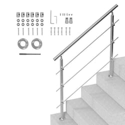 Rampes Descalier-VEVOR-1200 x 104 x 1060 mm-3 Barres Transversales-pour Personnes âgées Porche et Terrasse