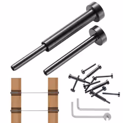 Garde-corps en câble - VEVOR - acier inoxydable T316lot de 30pour poteau bois/métal garde-corps de câblenoir