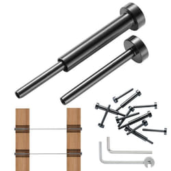 Garde-corps en câble - VEVOR - acier inoxydable T316lot de 30pour poteau bois/métal garde-corps de câblenoir