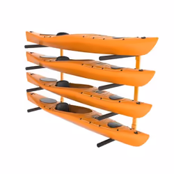 Porte-kayak - VEVOR - 1168 × 850 × 45 mmSupport pour 4 Kayaks Porte-Kayakavec Bras Rembourrés RéglablesCharge de 1814 kg