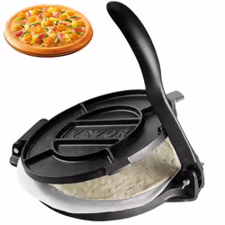 Presse à Tortillas - VEVOR - 310 x 248 x 130 mmTaille de la pizza 25 cm avec 100 Feuilles de Papiers Supplémentaires