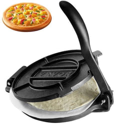 Presse à Tortillas - VEVOR - 310 x 248 x 130 mmTaille de la pizza 25 cm avec 100 Feuilles de Papiers Supplémentaires
