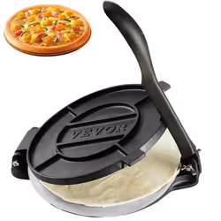 Presse à Tortillas - VEVOR - 250 x 200 x 120 mmTaille de la pizza 20 cm avec 100 Feuilles de Papiers Supplémentaires