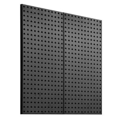 Panneau Perforé Mural-VEVOR-6096x3048 mm-Organiseur Garage en Métal Robuste avec 2 Panneaux Perforés Accessoires-Noir