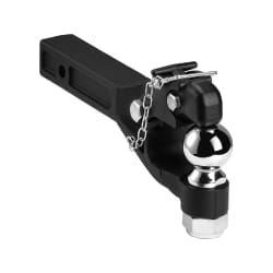 VEVOR Crochet Attelage, Capacite de Remorquage 9070 kg, Boule deAttelage 5,87 cm, Compatible avec Recepteur de Connexion 5 cm, Convient aux Anneaux de Remorquage 6,35-7,62 cm, Revetement Poudre Noire