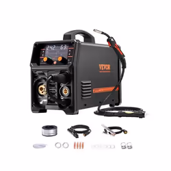 Poste à Souder - VEVOR - MIG-200 A - Soudeuse Portable - 5 en 1 - MIG sans Gaz