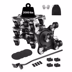 Chariot de Déménagement 4PCS-VEVOR-Charge 544 kg 5 Roues Pivotantes 360°-pour Meuble Réfrigérateur Canapé Armoire