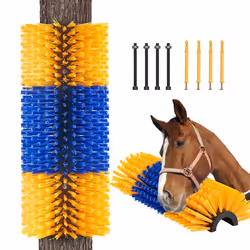 Brosse à Gratter pour Bétail Cheval Anti-démangeaisons-VEVOR-435 x 19 cm-avec 2 Vis-Soulager Démangeaisons du Dos