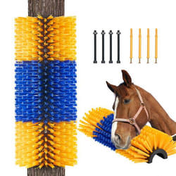 Brosse à Gratter pour Bétail Cheval Anti-démangeaisons-VEVOR-435 x 19 cm-avec 2 Vis-Soulager Démangeaisons du Dos