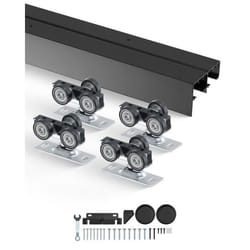 Kit de Quincaillerie pour Porte Coulissante-VEVOR-1219 mm-pour Système 2 portes pour Épaisseur Porte 35-45 mm