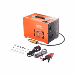 Compresseur dair Portable - VEVOR - 300 W - 30 MPa - Convertisseur Intégré - Refroidissement Ventilateur