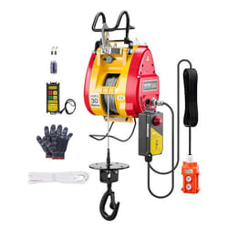 Palan Électrique-VEVOR-2 en-1500 kg-Treuil Électrique Portable de Levage-1500 W-Hauteur de Levage 30 m-Vitesse 11 m/min